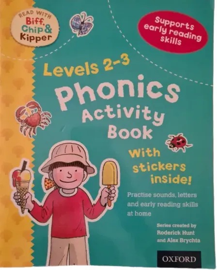 Phonics Activity Book with Stickers inside – Bluewhalebooks