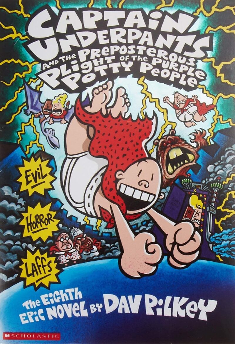 Captain Underpants and the Prepostorous Plight of the Purple Potty People - Book 8